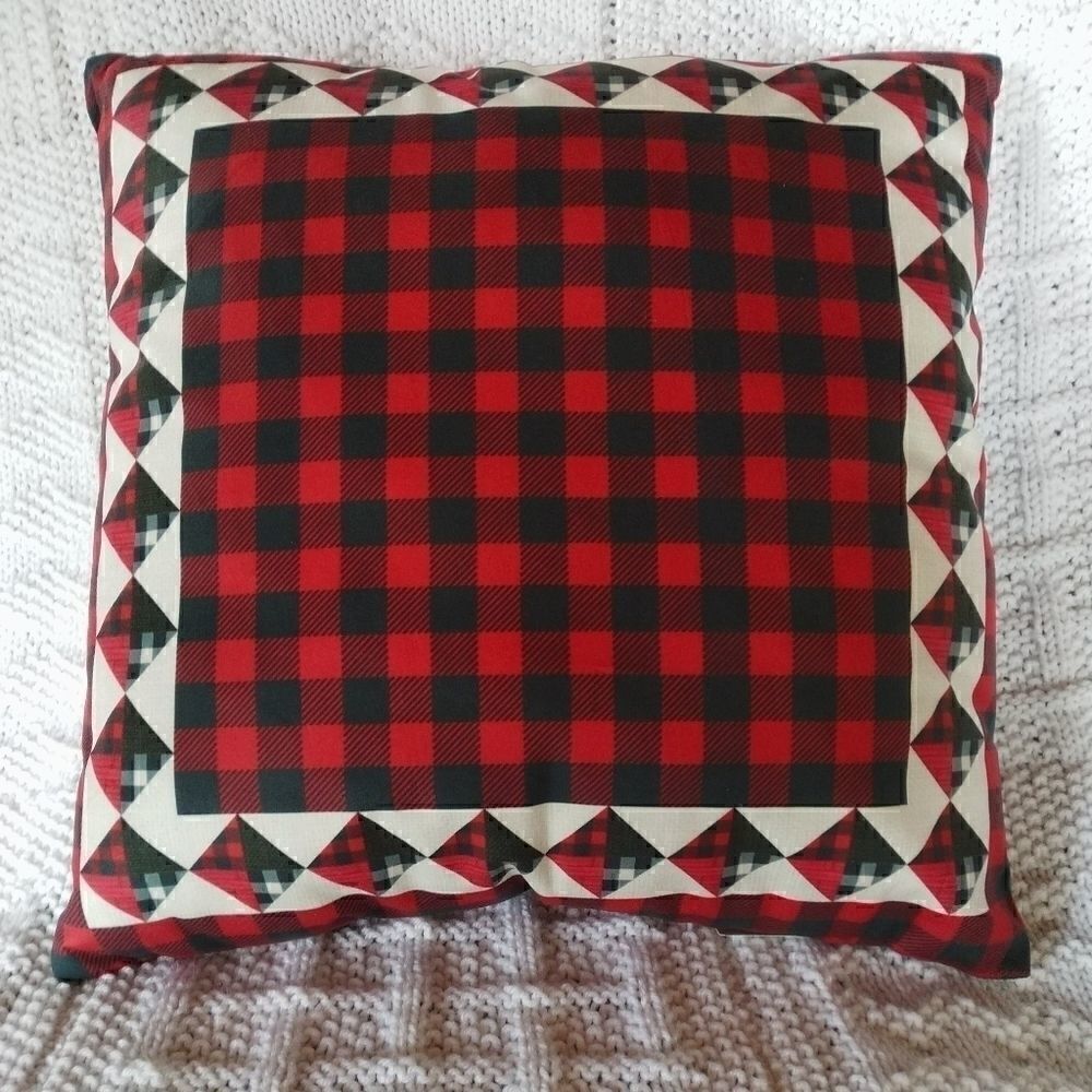 New! Buffalo Check Large Throw Pillow